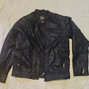Black Faux Leather Jacket